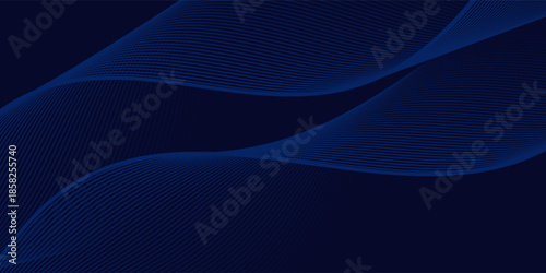 Premium background design with diagonal dark blue line pattern. abstract dark blue background. wavy lines background.