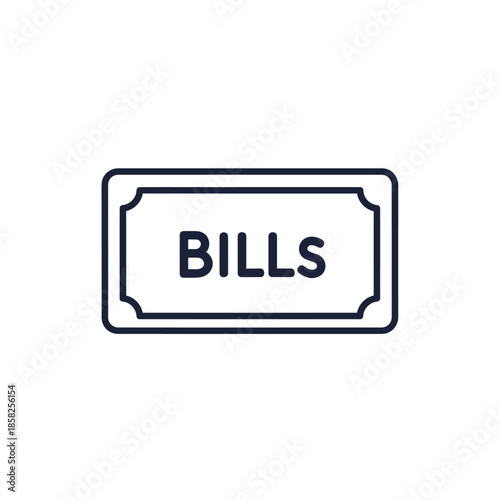 Close-Up of Utility Bill Payment Envelope with Bills and Financial Documents