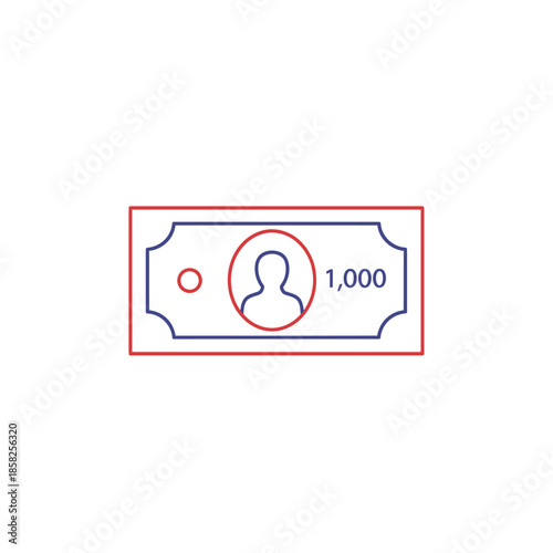 Concept of Digital Currency and Online Financial Transactions with Banknotes and Mobile Payment Devices