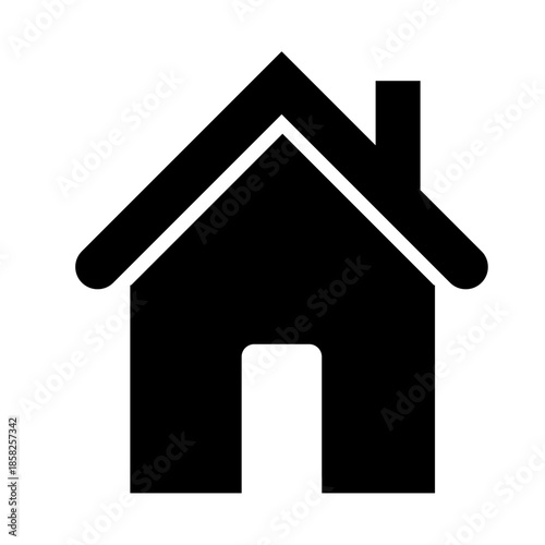 家・ホームのシンプルなピクトグラムアイコン
Home Icon – Simple Pictogram