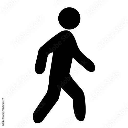 歩行者のシンプルなピクトグラムアイコン
Pedestrian Icon – Simple Pictogram