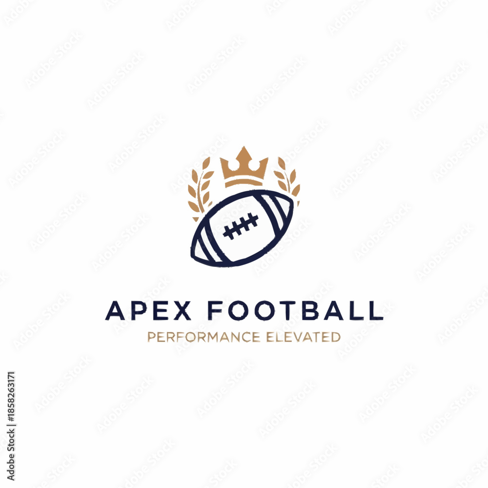 Fototapeta premium Apex Football Performance Elevated Logo Design.