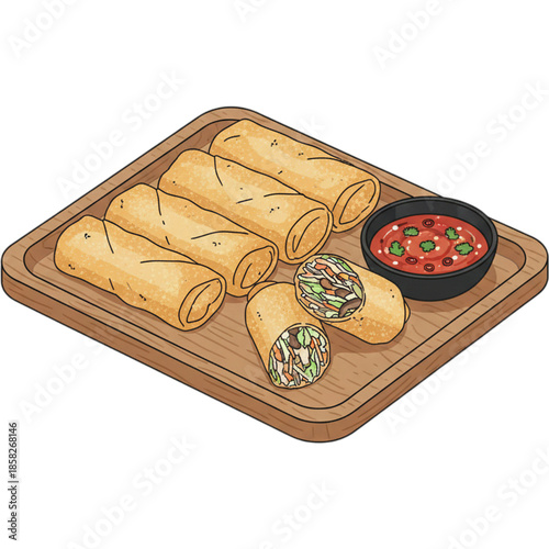 sushi on a plate