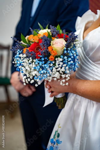 Bride and groom wedding ceremony