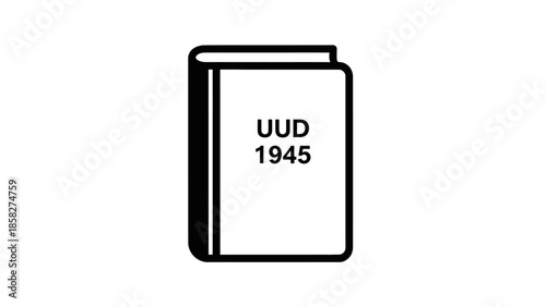 Icon of a book with UUD 1945 text.