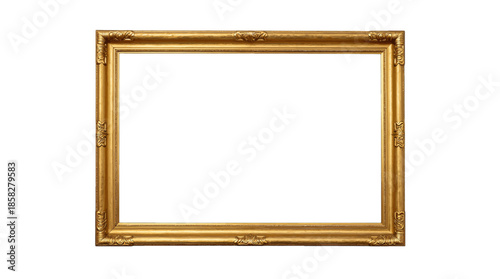 Ornate golden frame with intricate detailing on corners.