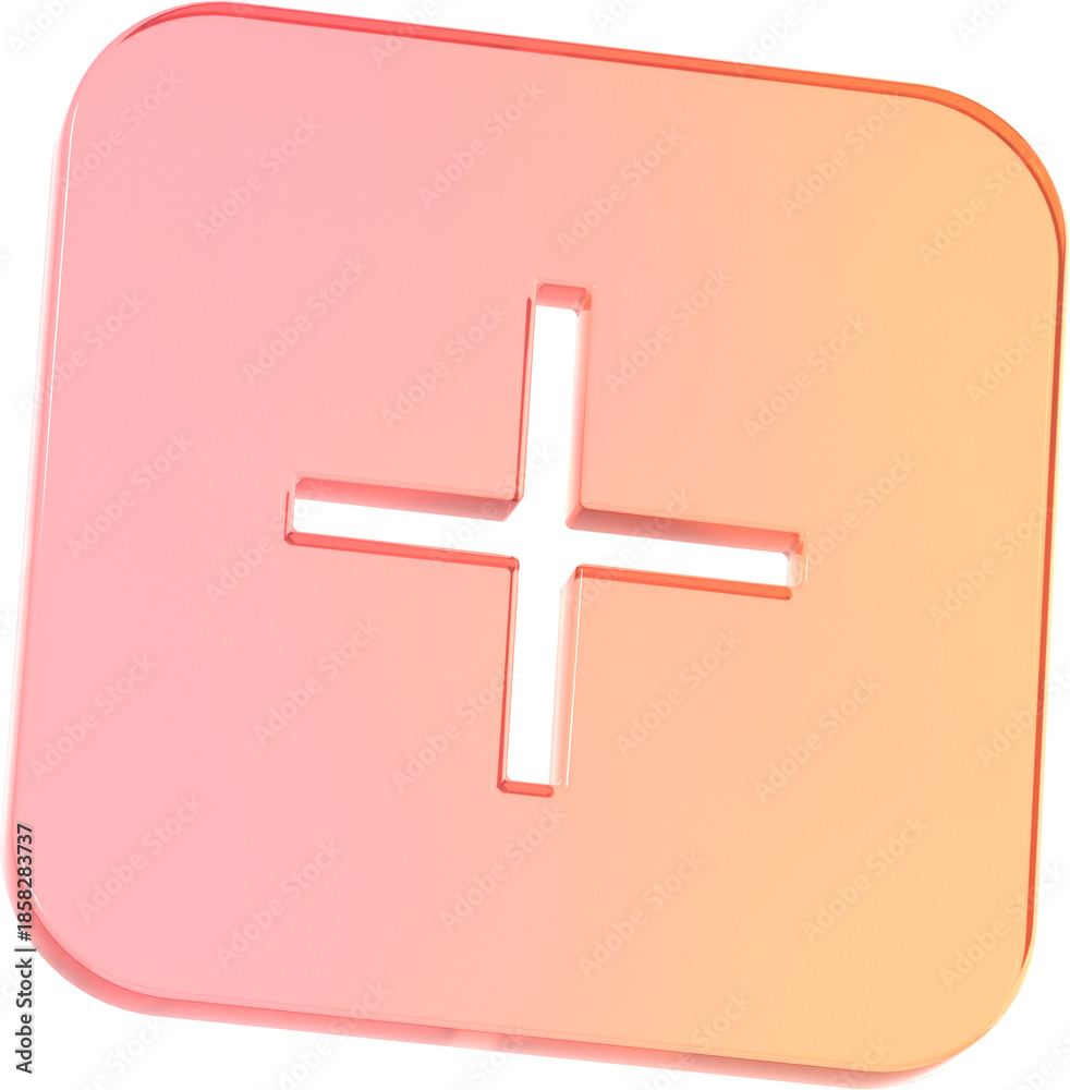 Obraz premium Square with plus