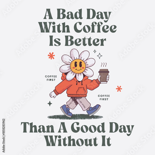 A cute and funny vector illustration of a baby shower card showing a loving woman and people celebrating a joyful holiday moment with a cartoon design