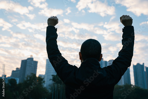 Photography Bald woman going to start from scratches