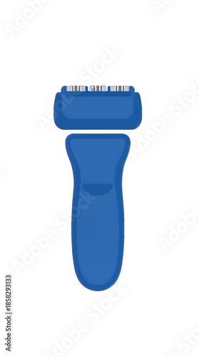 Blue Electric Shaver with Three Razor Blades