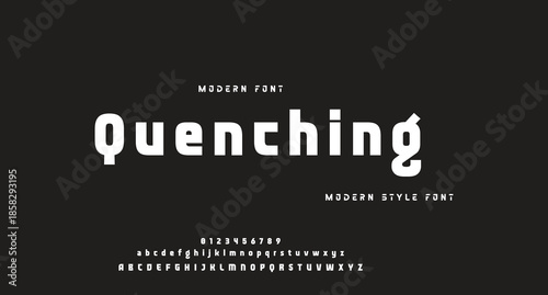 Modern Bold Font. Regular Italic Number Typography urban style alphabet fonts for fashion, sport, technology, digital, movie, logo design, vector illustration