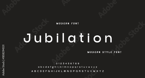 Modern Bold Font. Regular Italic Number Typography urban style alphabet fonts for fashion, sport, technology, digital, movie, logo design, vector illustration
