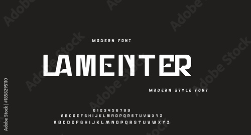 Abstract modern urban alphabet fonts. Typography sport, technology, fashion, digital, future creative logo font. vector illustration