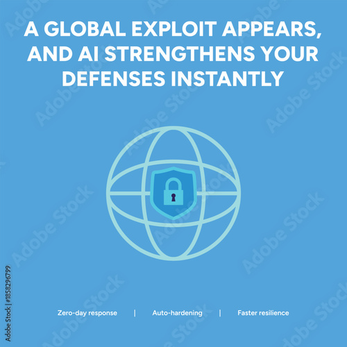 AI-Powered Cybersecurity Shield Protecting the Global Network from Digital Exploits and Threats