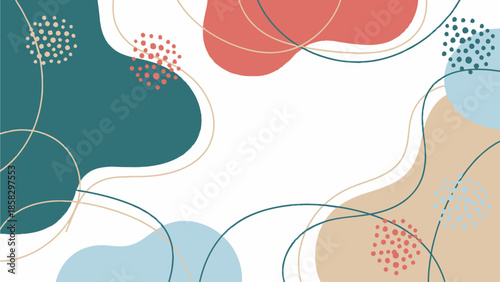 Modern abstract vector background with abstract design elements and flowing shapes