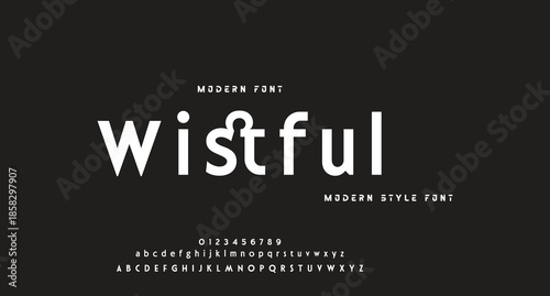 Abstract modern urban alphabet fonts. Typography sport, technology, fashion, digital, future creative logo font. vector illustration
