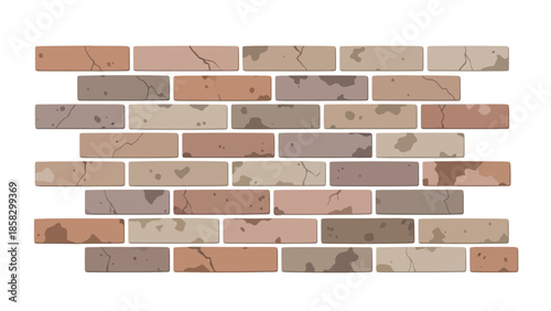 Brick Wall Texture A Detailed Illustration of a Modern Brick Pattern for Design Projects