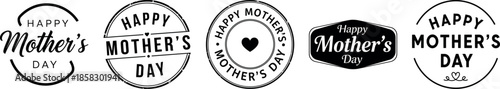 Mother's day stamp and seal designs