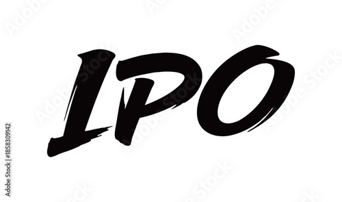 IPO矢量书法手写毛笔字
