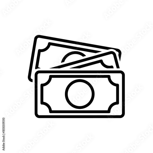 Stack of Cash Money Bills Financial Concept for Business and Economy