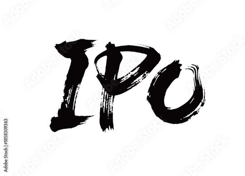 IPO矢量书法手写毛笔字
