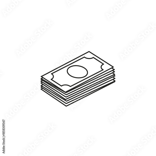 Stack of Currency Bills for Financial Growth and Wealth Management