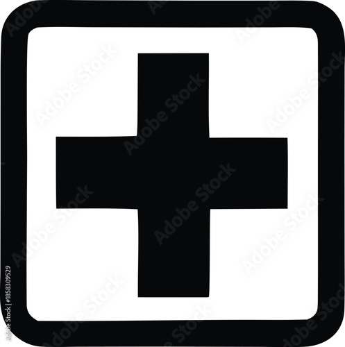 Medical cross symbol Vector