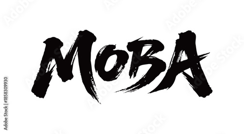 MOBA矢量书法手写毛笔字
