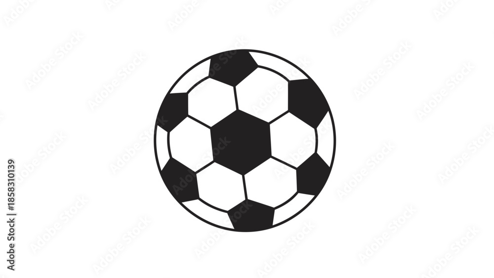 Obraz premium A 3d illustration of a round leather soccer ball equipment isolated on a white background for sports competition and team play activity