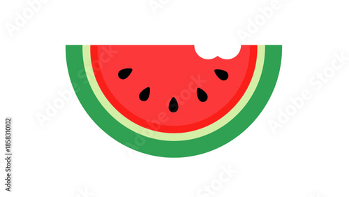 Fresh watermelon slice icon