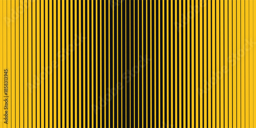 Horizontal and crossed caution tapes with black and yellow chevron print. Warn borders in construction work zone or criminal scene. Hazard, risk, emergency or stop signs.