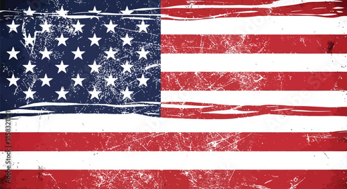 grunge usa flag