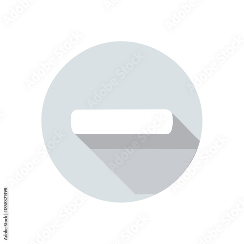 Free Download Minus Sign Button: Circular Gray Icon for Subtraction, Removal and Decrease - GFXLoad