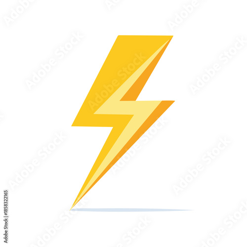 Yellow Lightning Bolt Illustration Energy Electricity Strike Power Thunderbolt Force Electric Charge Sign Symbol