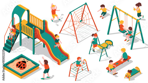 A black and white illustration of amusement park rides arranged in a 3x4 grid layout.  (1)_traced