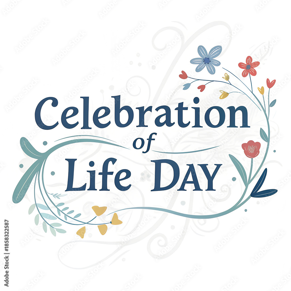 Obraz premium Celebration of Life, Life Celebration Ceremony, Honoring Loved Ones, Tribute to Life, Memorial Celebration