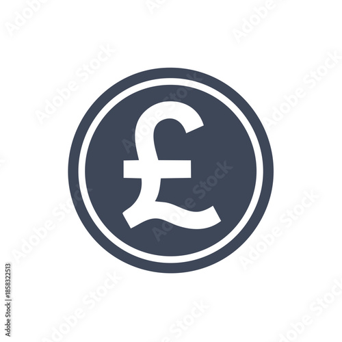 British pound icon. Great Britain currency symbol. Money and banking concept in vector format.