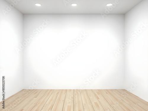 Clean White Wall Interior Space