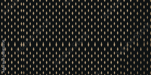 Black background with a subtle pattern of scattered gold diamond shapes abstract texture