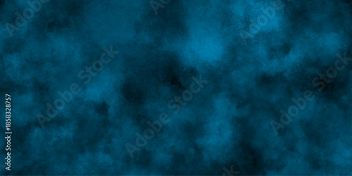 abstract cloud and vapor texture background. Black and blue smoke aquarelle smudge illustration smooth grungy smokey light pastel colors ink glow. Teal color powder explosion