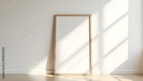 Bright Minimal Interior with Wall Frame