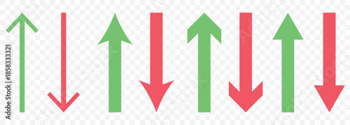 Up down arrow icon Flat design on isolated background. EPS 10.