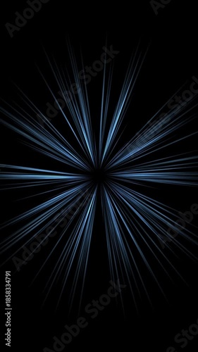 flow of light particles in a tunnel