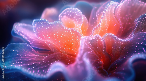 High-Detail Refractographic Vision of a Glowing Ocean Bloom