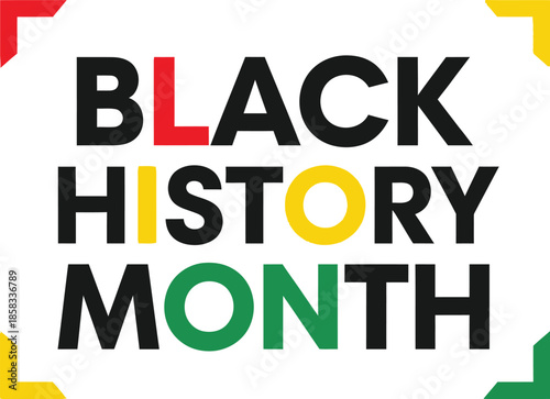 Black history month cultural heritage illustration