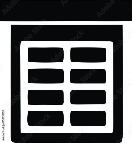 Open drawer with items Vector