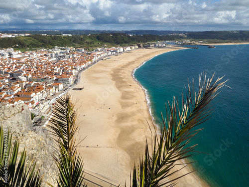 Mirador de Nazaré al océano Atlántico