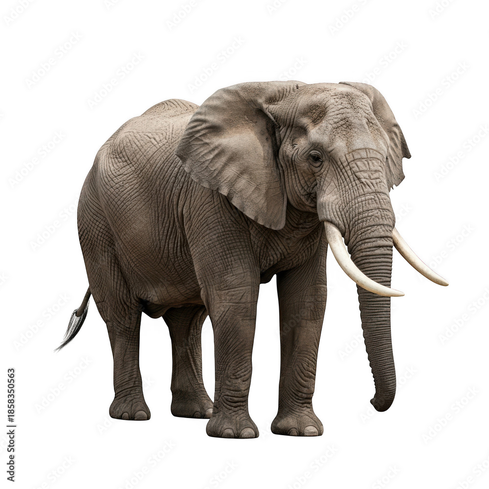 Fototapeta premium Majestic african elephant standing