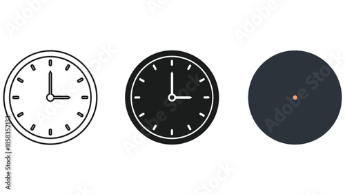 Clock faces with different design and style