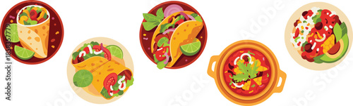 Set of Realistic Freshly Baked Bread Loaf and French Baguette Vector Illustration for Bakery Menu Branding and Artisan Food Shop Design